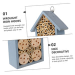Wooden Beehive Outdoor Insect Cabin Insect Nest 1pc