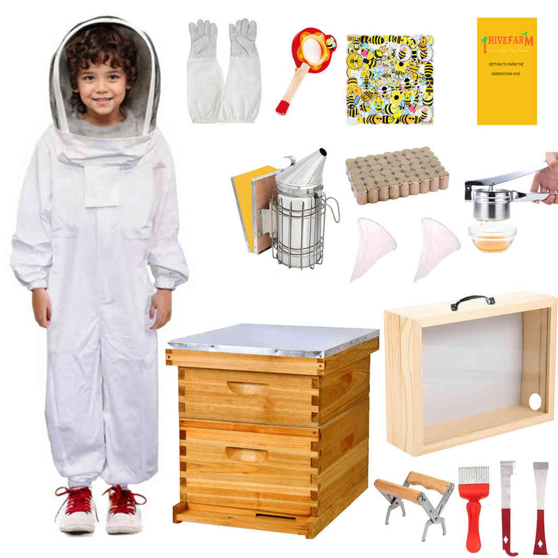 Gift for Children Beekeeping Supplies-Full deluxe set