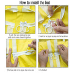 Bee Suit for Kids with Fencing Veil Hood -Yellow