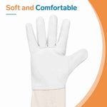 Thickened Goatskin Bee Gloves with Canvas Long Sleeves-1 Pair
