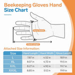 Thickened Goatskin Bee Gloves with Canvas Long Sleeves-1 Pair