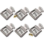 Beekeeping Bee Queen Cage Catcher Stainless Steel Clip -6pcs