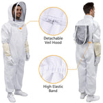 Professional Bee Suit for Men Women with Glove &Ventilated Hood