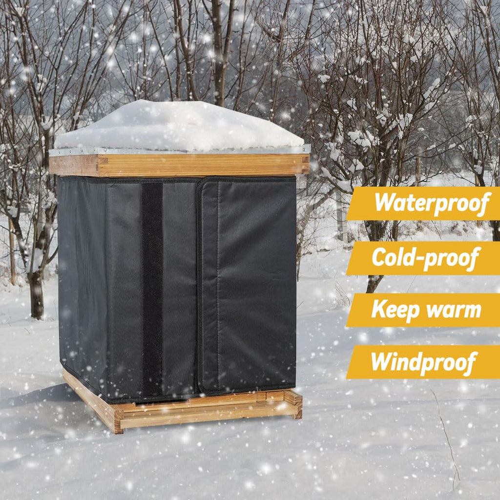 Winter Bee Hive Wrap for 8 and 10 Frame Hives, Adjustable Beehive Wrap ...