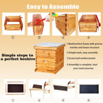 ihivefarm 10 Frame Unassembled Complete Hive Kit With Foundation