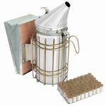 Bee Hive Bee Smoker Stainless Steel with Heat Shield Beekeeping Supplies and Equipment