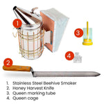 Bee Keeping Starter Kit ，beehive tools-9 Pcs