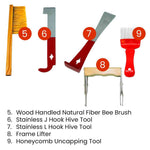 Bee Keeping Starter Kit ，beehive tools-9 Pcs