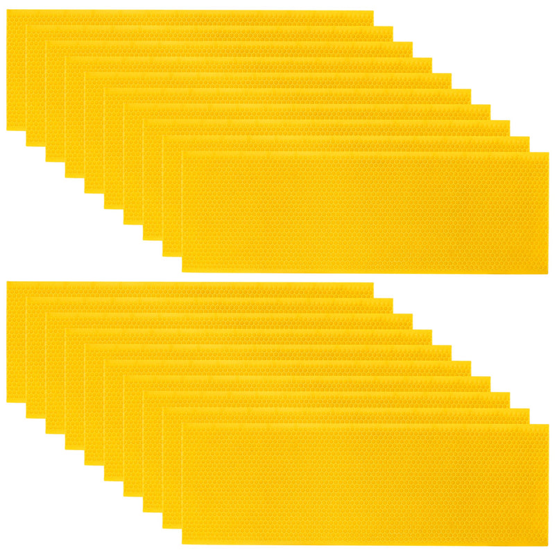 Beehive Waxed Coated Foundation Beehive Equipment Fit Medium Frame Yellow -10 Sheets