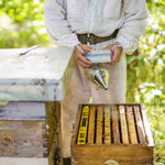 Bee Hive Bee Smoker Stainless Steel with Heat Shield Beekeeping Supplies and Equipment